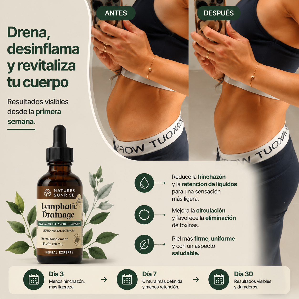 2X1 VitaLymph® - Gotas que desinflaman, drenan Grasas y Líquidos y mejoran tu energía