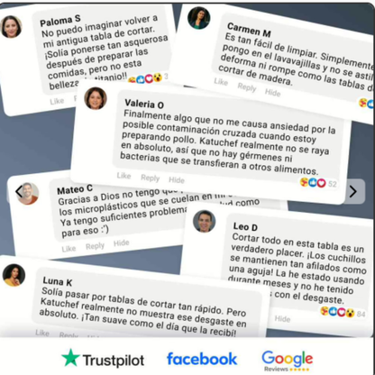 TitanCut™ Tabla de Acero Inoxidable Para Cortar (no más microplasticos)