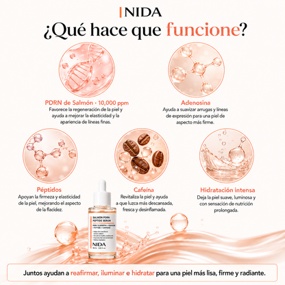 2x1 Serúm Semen de Salmón NIDA® | Efecto Piel de Porcelana™ de uso diario