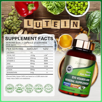 ZOOONE® 90 Caps | Nutrición ocular avanzada para ver nítido y sin fatiga todo el día