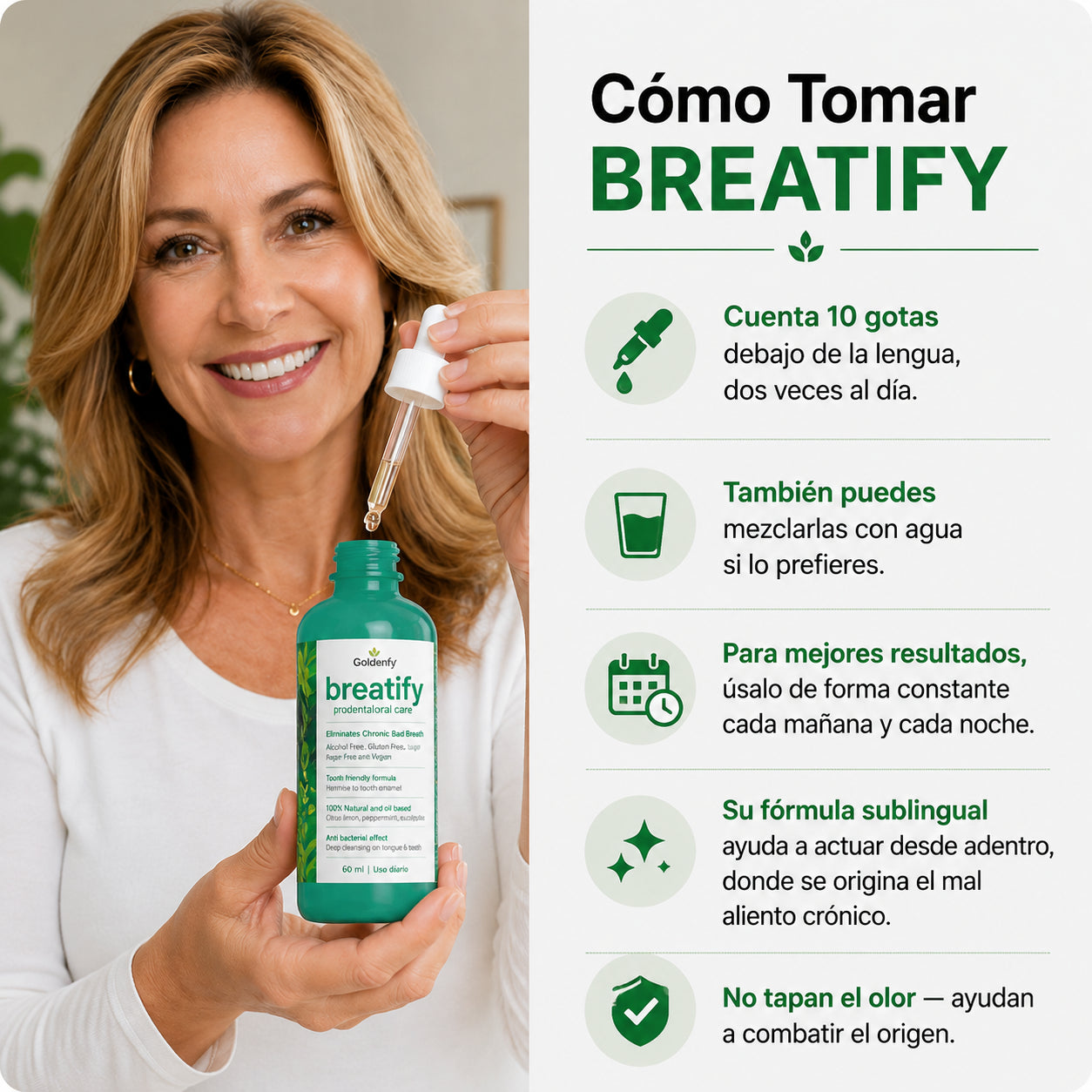 2x1 Breatify - Tratamiento en Gotas Contra el Mal Aliento