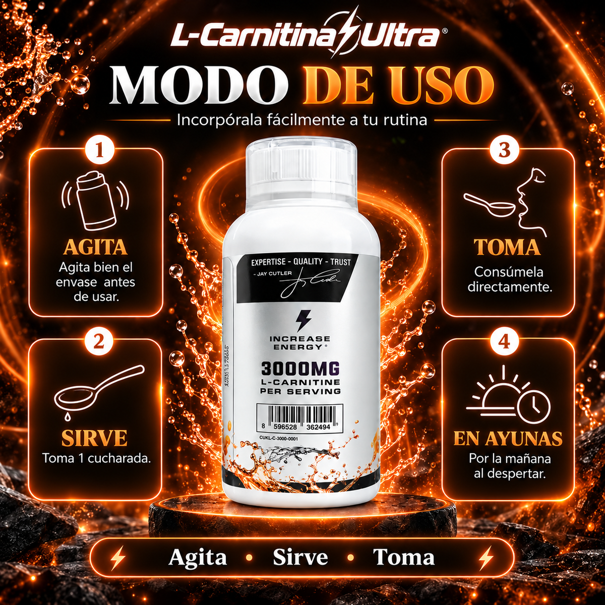 L-Carnitina Ultra® - Aniquila la Grasa Estancada y Acelera tu Metabolismo