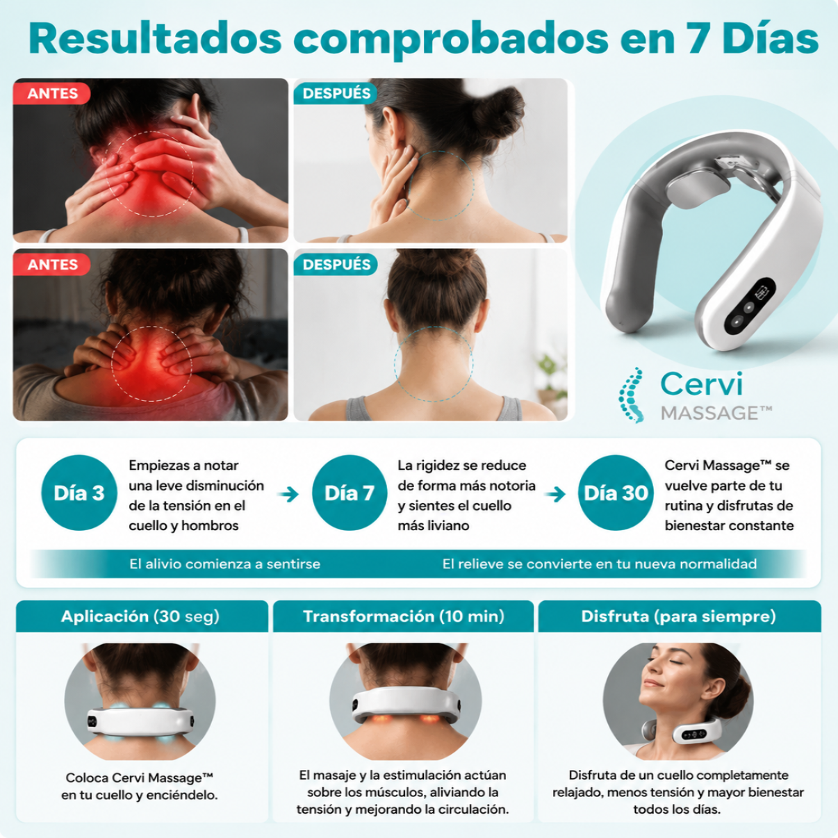 Cervi Massage™: Masajeador Cervical Premium