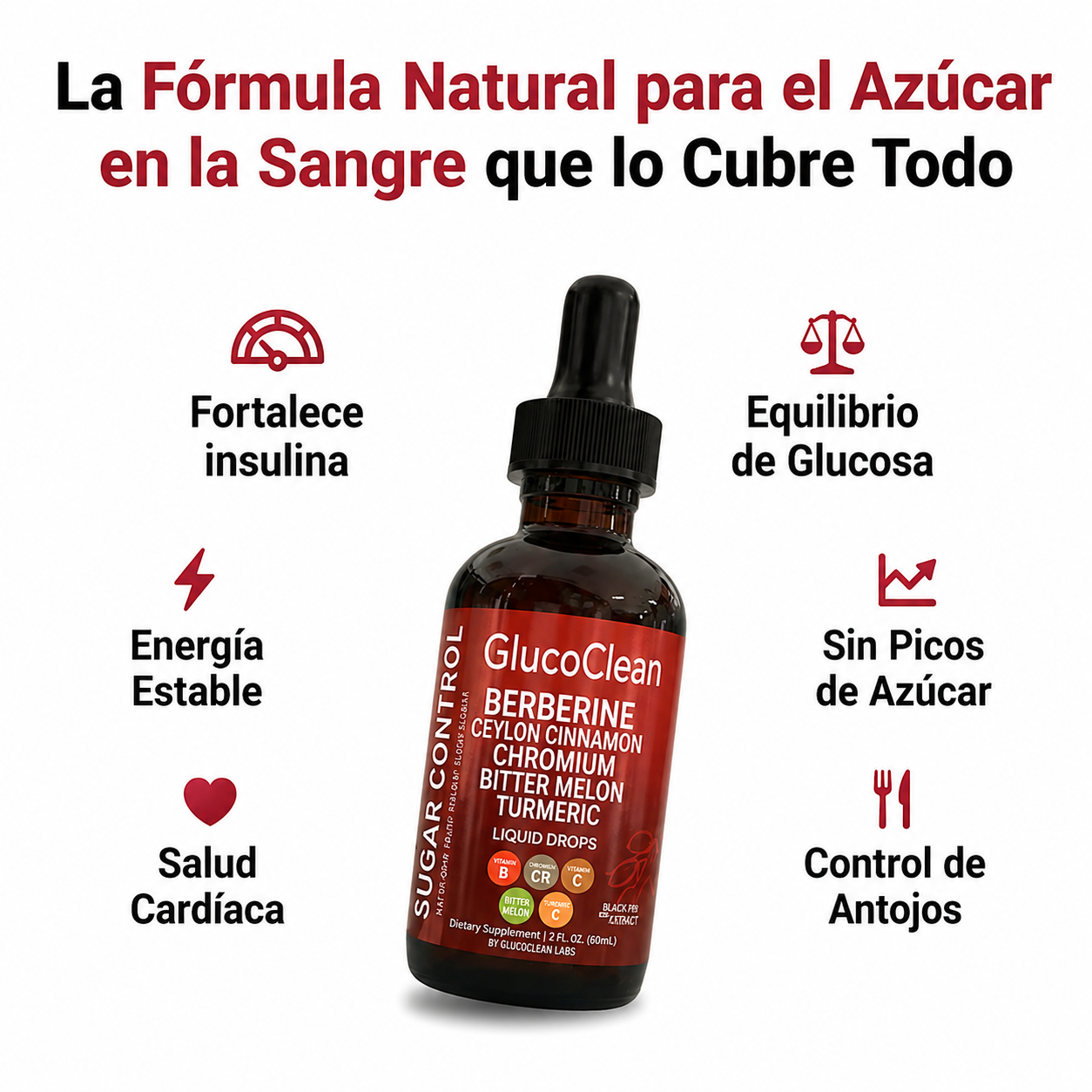 Promo 2x1 Gluco Clean™ 30 ml | Controla el Azúcar y Protege tu Corazón