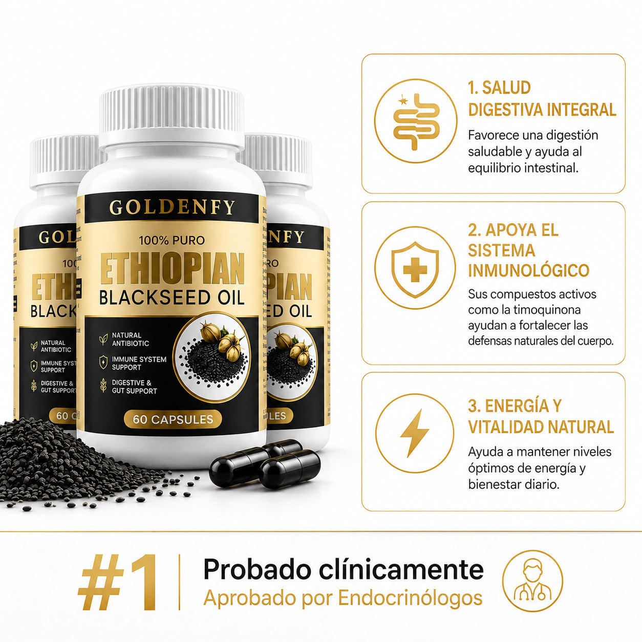 2x1 Ethiopian Black Seed Oil - Inmunidad • Digestión • Vitalidad