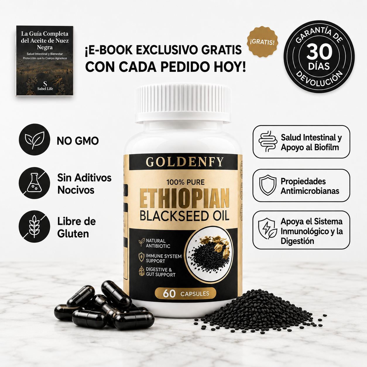 2x1 Ethiopian Black Seed Oil - Inmunidad • Digestión • Vitalidad