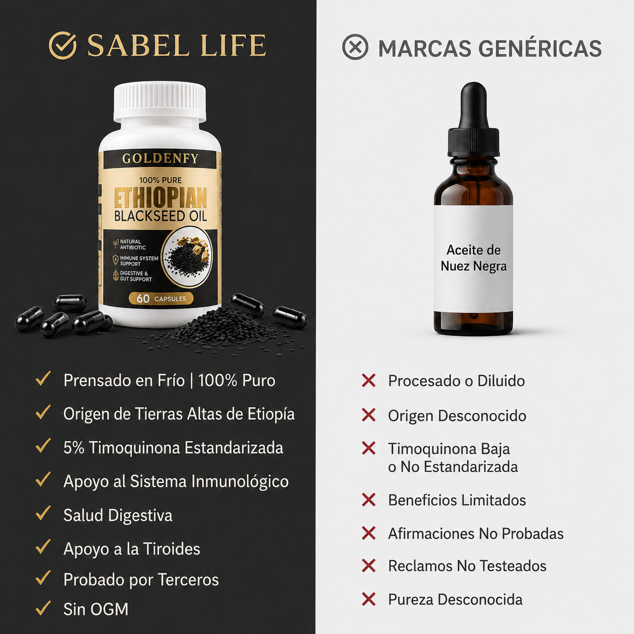 2x1 Ethiopian Black Seed Oil - Inmunidad • Digestión • Vitalidad