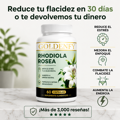 2x1 Rhodiola Rosea – Energía, Enfoque y Equilibrio Mental (60 Cápsulas)