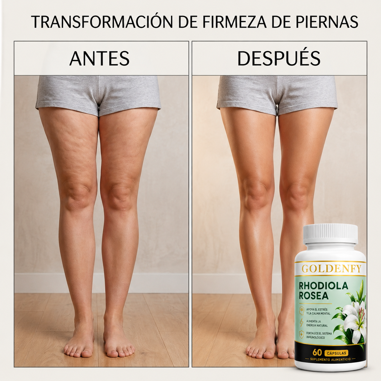 2x1 Rhodiola Rosea – Energía, Enfoque y Equilibrio Mental (60 Cápsulas)