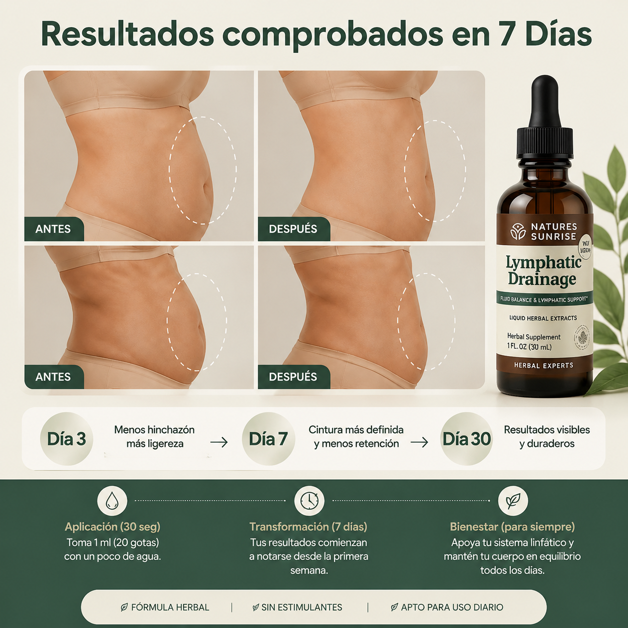 2X1 VitaLymph® - Gotas que desinflaman, drenan Grasas y Líquidos y mejoran tu energía