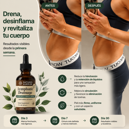 2X1 VitaLymph® - Gotas que desinflaman, drenan Grasas y Líquidos y mejoran tu energía