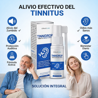Promo 2x1 Tinnidrop🌿¡Alivia zumbidos, dolor, otitis y molestias auditivas!