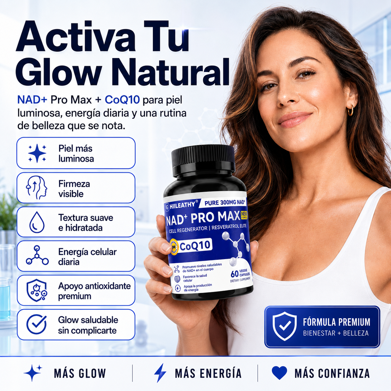 Nad+ Pro Max + CoQ10 - Rejuvenecimiento Celular Avanzado