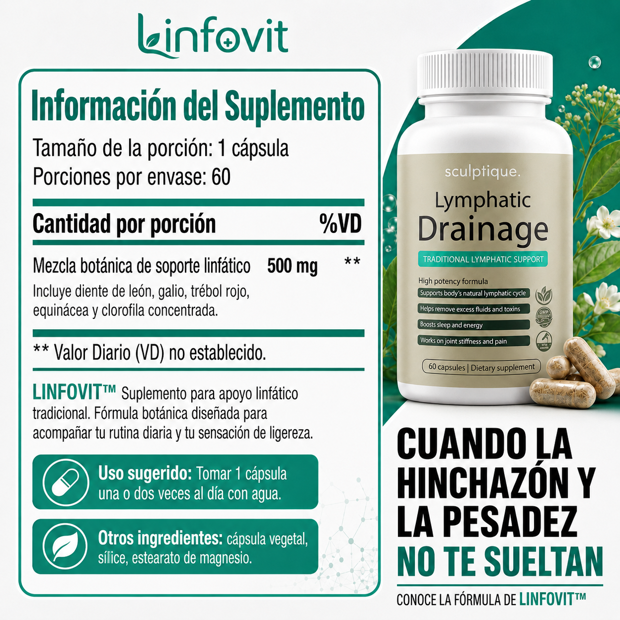 Linfovit™ – Drenaje Intensivo y Cuerpo Más Delgado