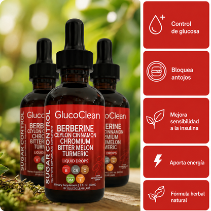 Promo 2x1 Gluco Clean™ 30 ml | Controla el Azúcar y Protege tu Corazón