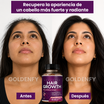 2x1 Hair Growth® Vitamina para cabello con Biotina x 60 cápsulas