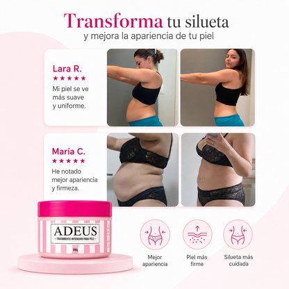2x1 Crema Adeus - Elimina estrías y celulitis +  Regeneración dérmica