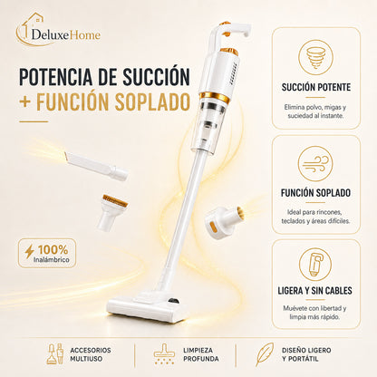 DeluxeHome™ | Aspiradora Compacta 2en1 con Succión Ciclónica