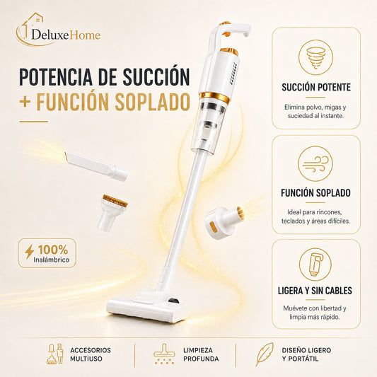 DeluxeHome™ | Aspiradora Compacta 2en1 con Succión Ciclónica