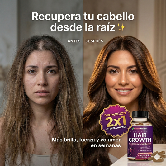 2x1 Hair Growth™ - Vitaminas para crecimiento & fortalecimiento del cabello