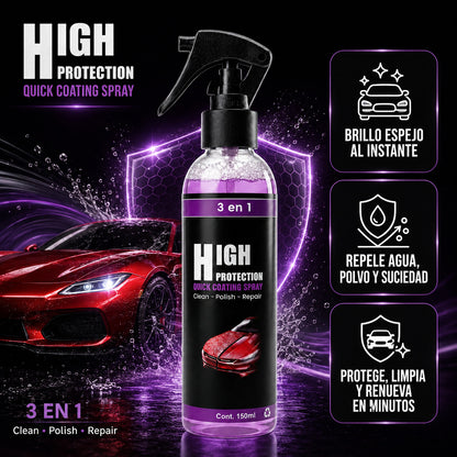 2x1 High Protection™ | Protector Automotriz 3en1 con Brillo Espejo