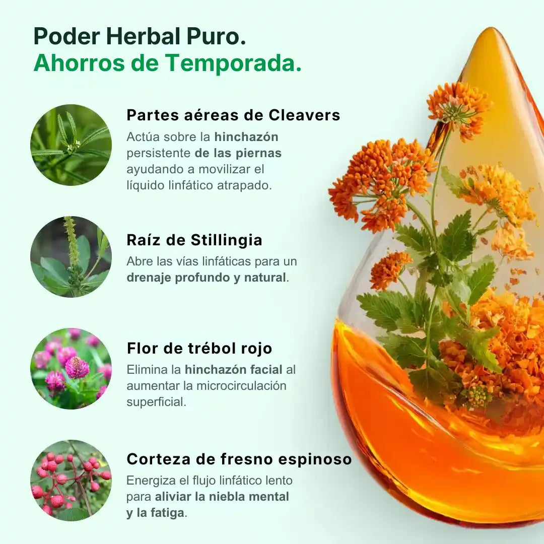 2X1 VitaLymph® - Gotas que desinflaman, drenan Grasas y Líquidos y mejoran tu energía