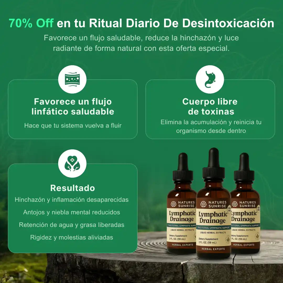 2X1 VitaLymph® - Gotas que desinflaman, drenan Grasas y Líquidos y mejoran tu energía