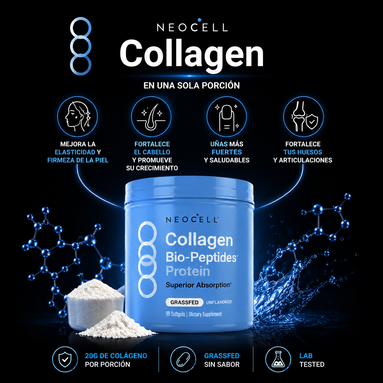 NeoCell Collagen Pro - Nutrición para una Piel de Apariencia Más Luminosa