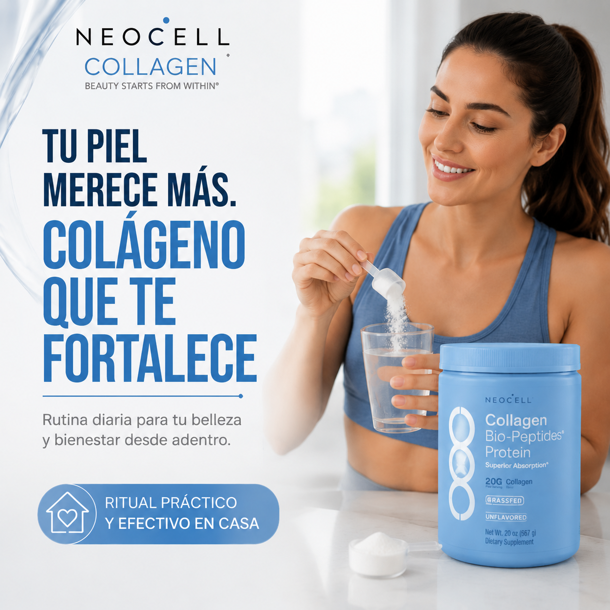 NeoCell Collagen Pro - Nutrición para una Piel de Apariencia Más Luminosa