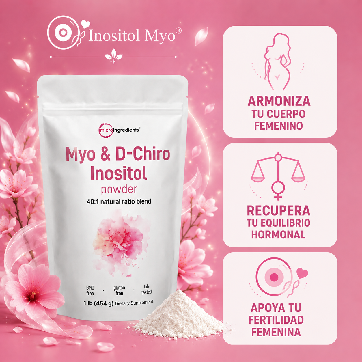 Inositol Myo™ – Equilibrio Hormonal y Bienestar Femenino