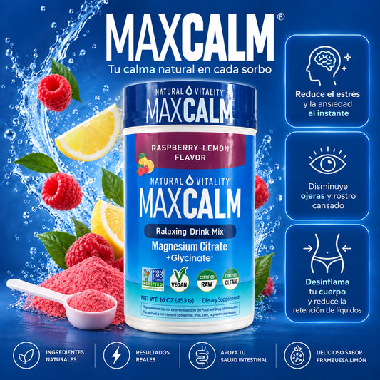 MaxCalm® - Elimina el Estrés y Ojeras, Desinflama tu Cuerpo original