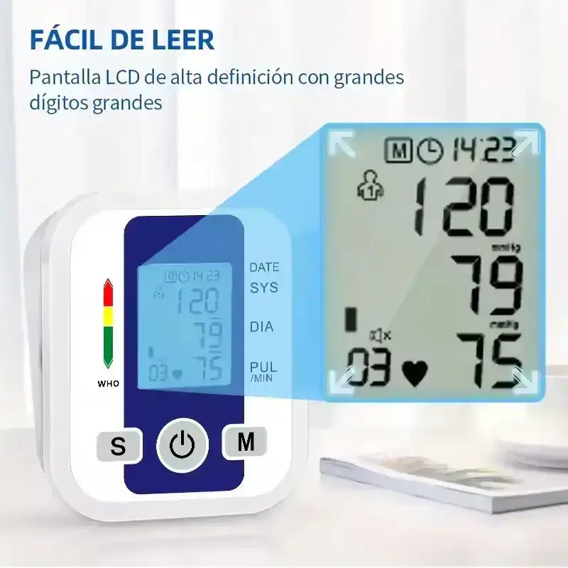 Combo Tensiómetro Digital + Oxímetro de Pulso
