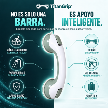 TitanGrip® - Barra de Soporte Portátil Antideslizante al Vacío