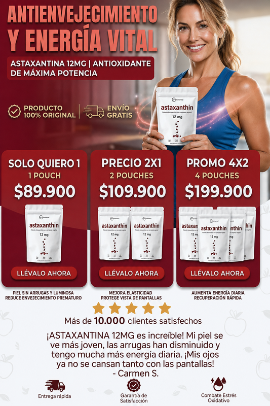 2x1 Astaxantina® - Juventud Celular & Vitalidad Total