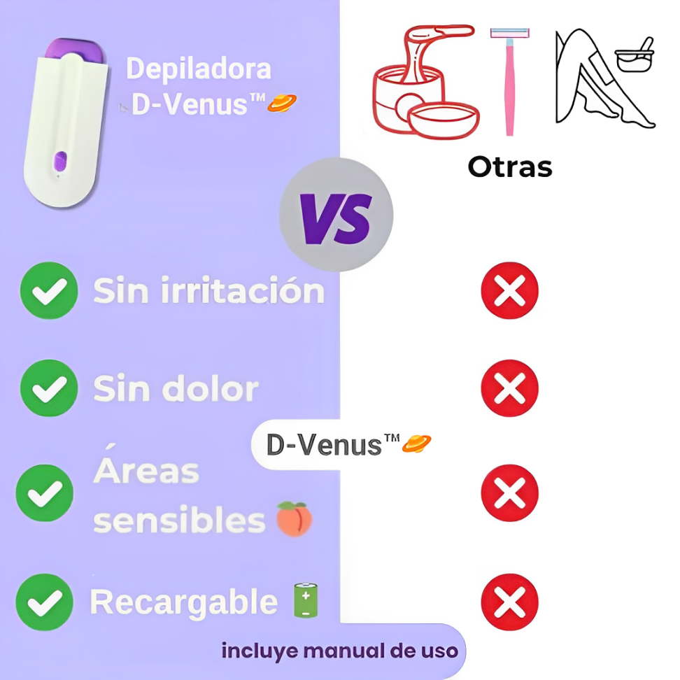 Depiladora Venus™ - Quita el vello de raiz y cuida tu piel