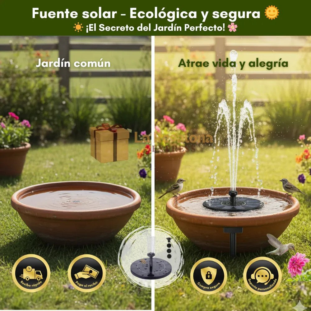 Fuente de Flor Solar SunGarden™ – Relajación y jardin solar