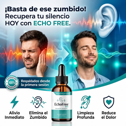 2x1 Echo Free - Calma auditiva progresiva Fórmula líquida natural