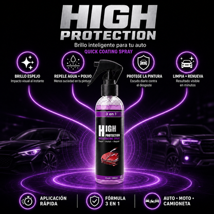 2x1 High Protection™ | Protector Automotriz 3en1 con Brillo Espejo
