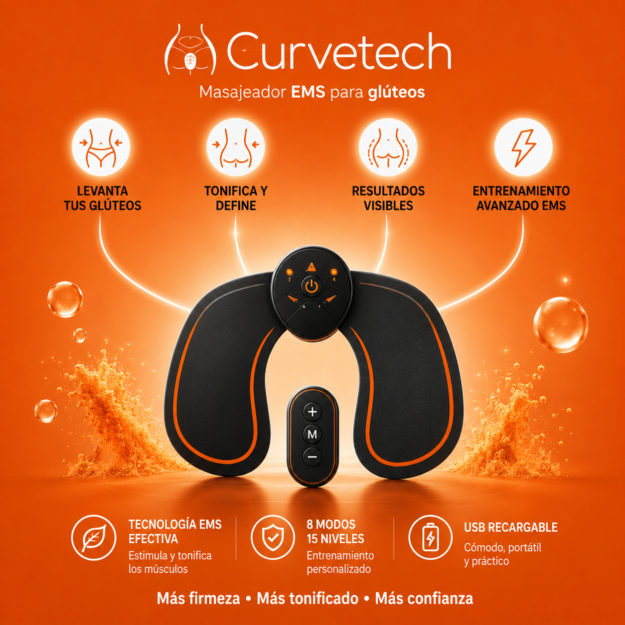 GluteoFit™ - Dispositivo de Tonificación y Elevación Glútea con Tecnología EMS