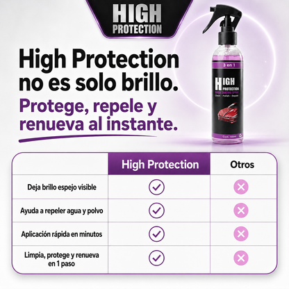 2x1 High Protection™ | Protector Automotriz 3en1 con Brillo Espejo