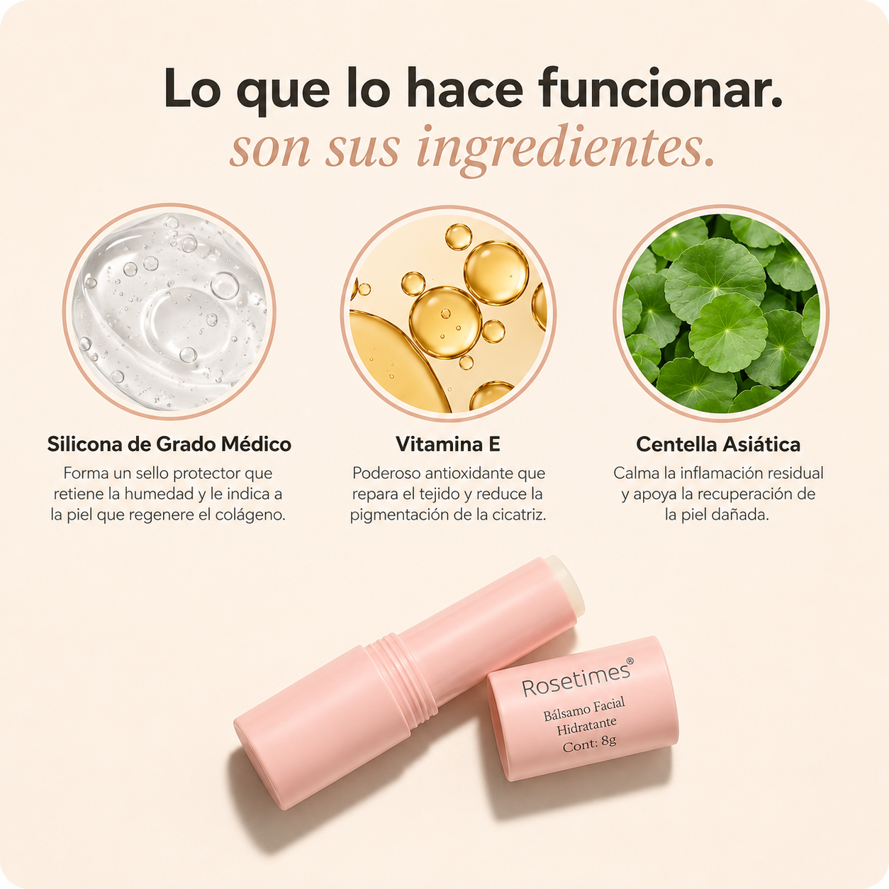 2x1 Rosetime™ - Stick Remodelador de Cicatrices de Acné