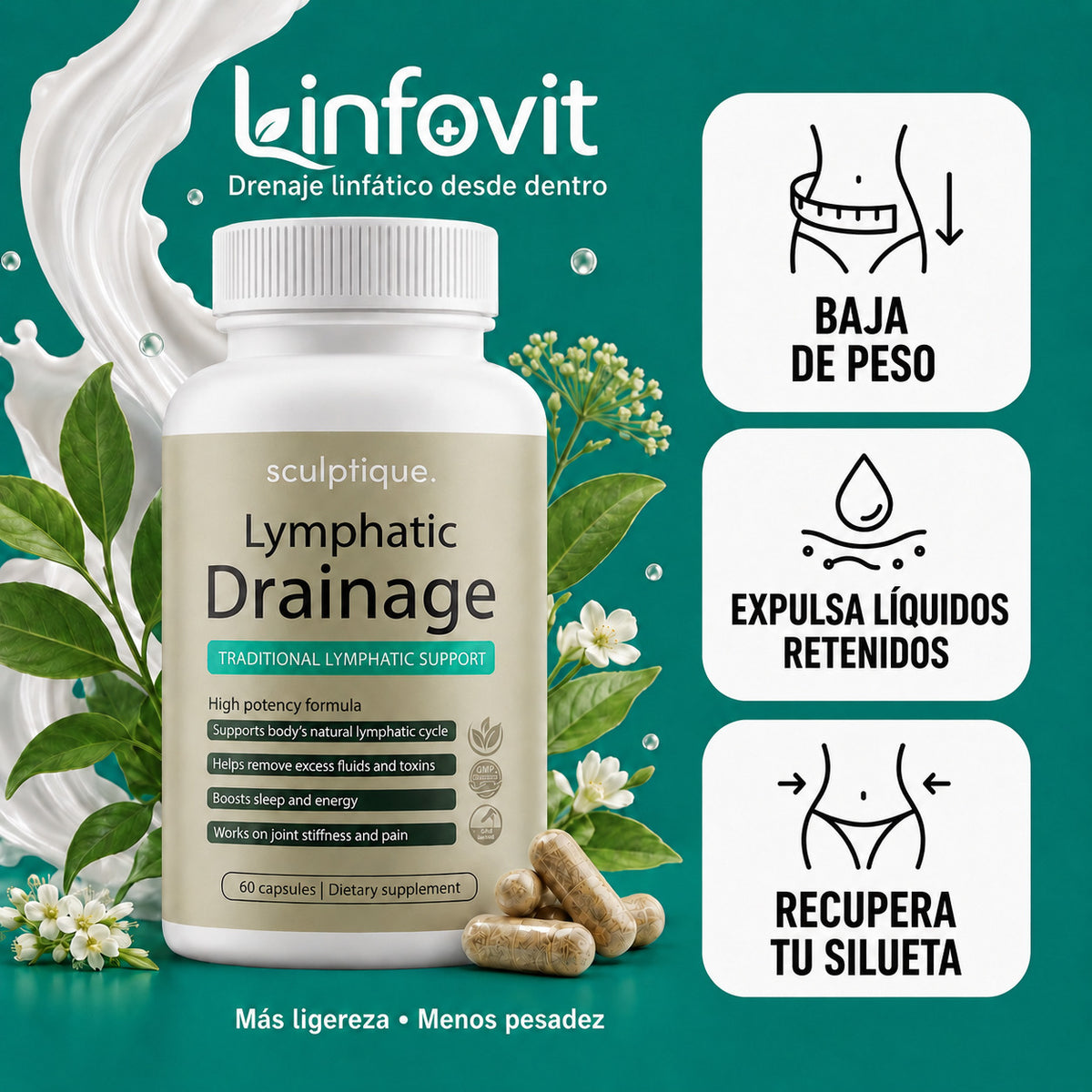 Linfovit™ – Soporte Metabolito Contra Líquidos Retenidos
