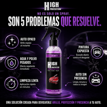 2x1 High Protection™ | Protector Automotriz 3en1 con Brillo Espejo