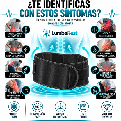 LumbaRest® - Faja para Dolor Lumbar y Ciática