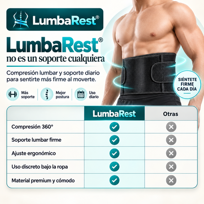 LumbaRest® - Faja para Dolor Lumbar y Ciática