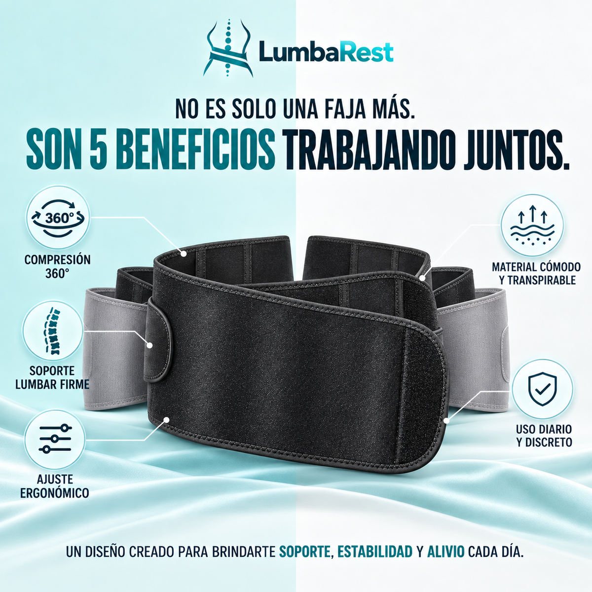 LumbaRest® - Faja para Dolor Lumbar y Ciática