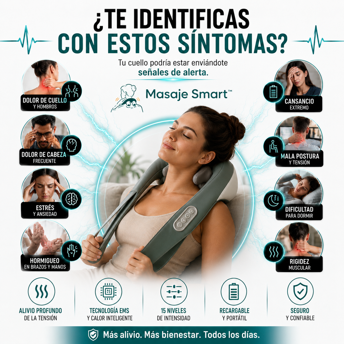 Masaje Smart® - Masajeador Cervical Con Manos inteligentes