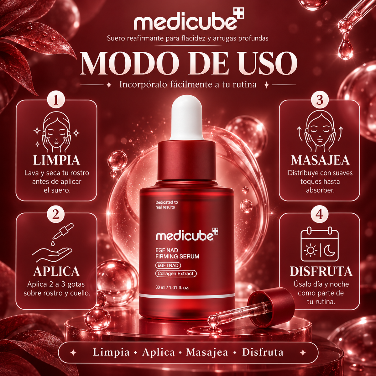 Serúm Medicube® - Elimina la Flacidez y Arrugas Profundas