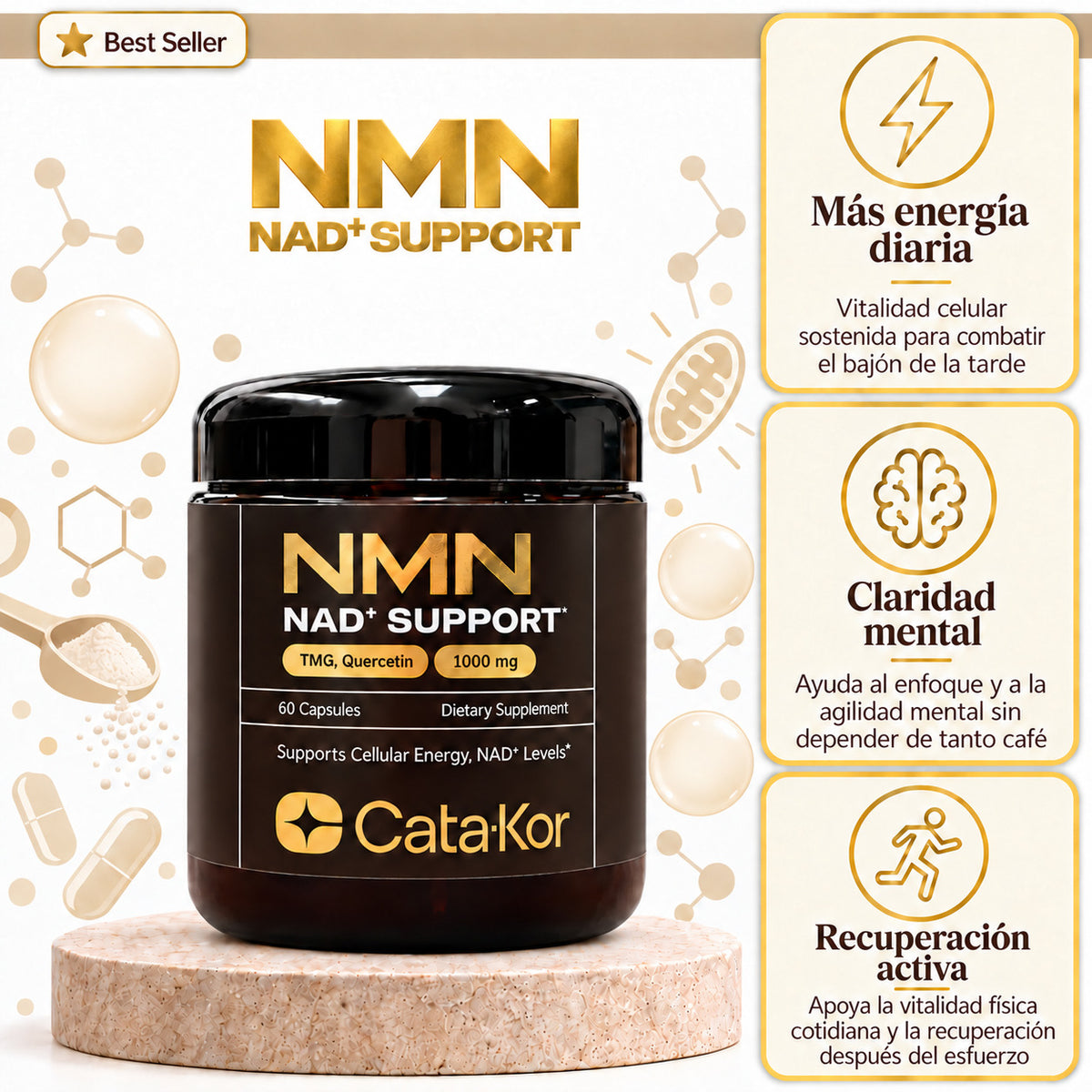 NMN Catakor® – Rejuvenecimiento celular y claridad mental