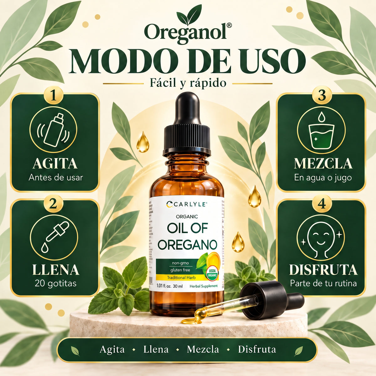 Oreganol® - Apoyo de la hinchazón crónica y salud digestiva